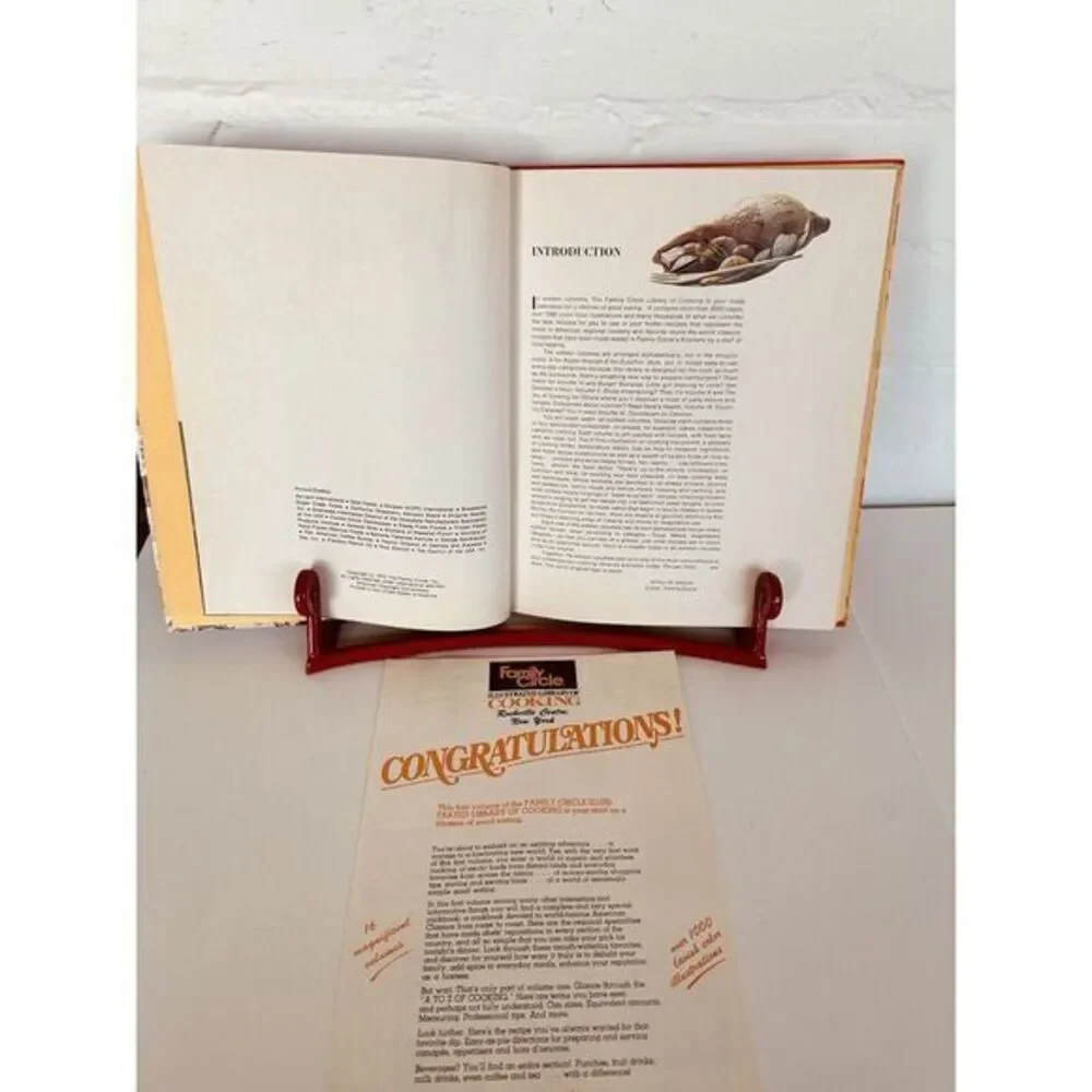 Family Circle Illustrated Library Of Cooking- Vol 1 (A-Bev) 1972 Good‎ Condition
